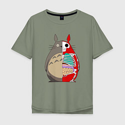 Мужская футболка оверсайз Totoro Inside