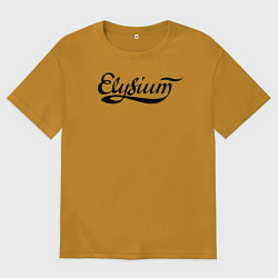 Мужская футболка оверсайз Elysium логотип
