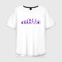 Мужская футболка оверсайз Эволюция Програмиста