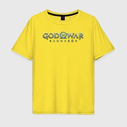 Мужская футболка оверсайз God of War Ragnarok лого