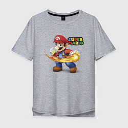 Мужская футболка оверсайз Марио очень крутой!