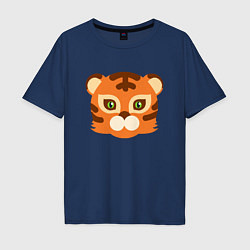 Мужская футболка оверсайз Cute Tiger