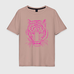 Мужская футболка оверсайз Pink Tiger