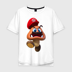 Футболка оверсайз мужская Goomba, цвет: белый