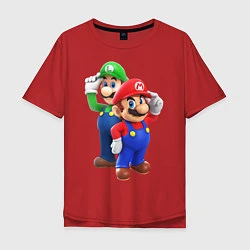 Мужская футболка оверсайз Mario Bros