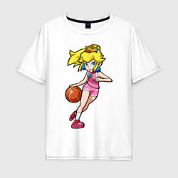 Мужская футболка оверсайз Peach Basketball