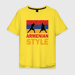Мужская футболка оверсайз Армянский стиль