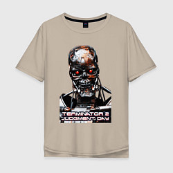 Мужская футболка оверсайз Terminator T-800