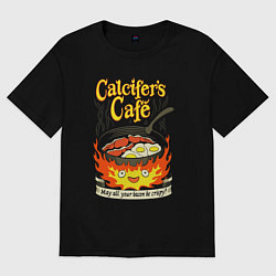 Футболка оверсайз мужская Calcifer cook, цвет: черный