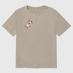 Мужская футболка оверсайз Новогодний Олень!