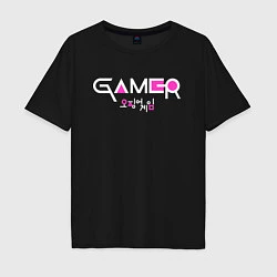 Мужская футболка оверсайз Squid Game: Gamer