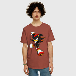 Футболка оверсайз мужская SonicSW, цвет: кирпичный — фото 2