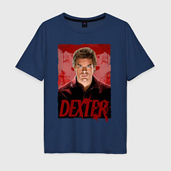 Мужская футболка оверсайз Dexter Декстер постер