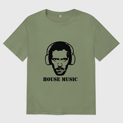 Мужская футболка оверсайз Dr House music