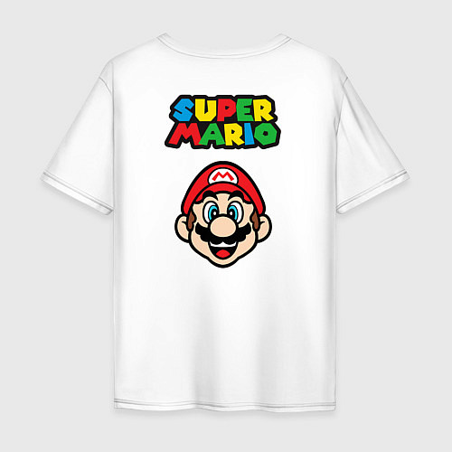 Мужская футболка оверсайз Mario bros 3 / Белый – фото 2