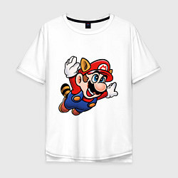 Футболка оверсайз мужская Mario bros 3, цвет: белый