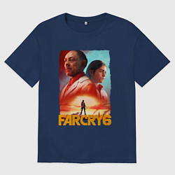 Футболка оверсайз мужская FAR CRY 6 ФАР КРАЙ 6 ПОСТЕР, цвет: тёмно-синий