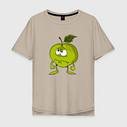 Мужская футболка оверсайз Злое яблоко