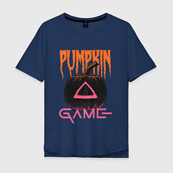 Футболка оверсайз мужская Pumpkin Game, цвет: тёмно-синий