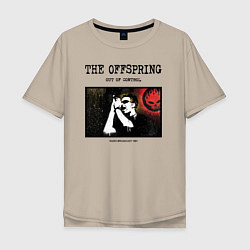 Футболка оверсайз мужская The Offspring out of control, цвет: миндальный
