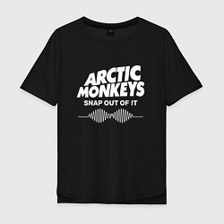 Футболка оверсайз мужская Arctic Monkeys, группа, цвет: черный