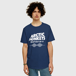 Футболка оверсайз мужская Arctic Monkeys, группа, цвет: тёмно-синий — фото 2