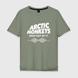 Футболка оверсайз мужская Arctic Monkeys, группа, цвет: авокадо
