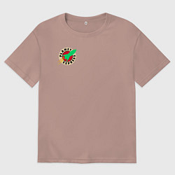 Футболка оверсайз мужская Футурама - Межпланетный экспресс, цвет: пыльно-розовый