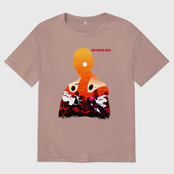 Мужская футболка оверсайз Бой Сайтама и Бороса One Punch-Man