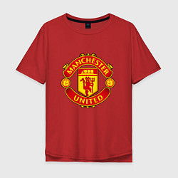 Мужская футболка оверсайз Манчестер Юнайтед логотип