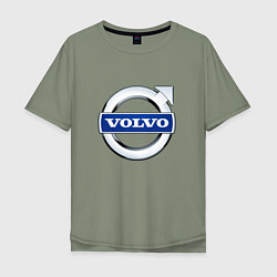 Мужская футболка оверсайз Volvo, логотип