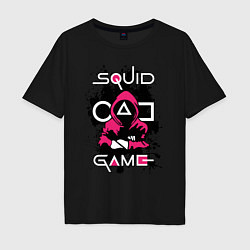 Футболка оверсайз мужская Squid gameguard-killer, цвет: черный
