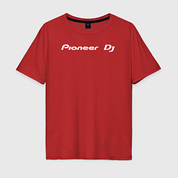 Мужская футболка оверсайз Pioneer DJ - Logo White