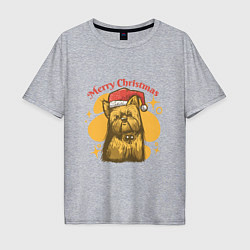 Мужская футболка оверсайз Merry Christmas