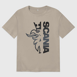 Мужская футболка оверсайз Scania Орёл