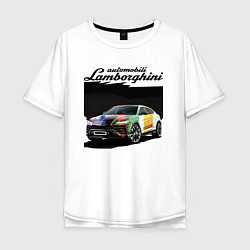 Мужская футболка оверсайз Lamborghini Urus - это очень круто!