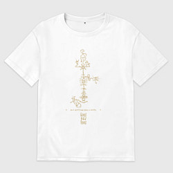 Футболка оверсайз мужская Бестиарий Лавкрафта - Великие Древние, цвет: белый