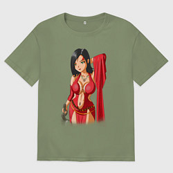 Футболка оверсайз мужская Kaileena from prince of persia, цвет: авокадо