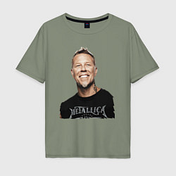 Мужская футболка оверсайз James Alan Hetfield - Metallica
