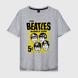 Мужская футболка оверсайз The Beatles bubble gum