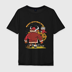 Мужская футболка оверсайз Merry Christmas Run