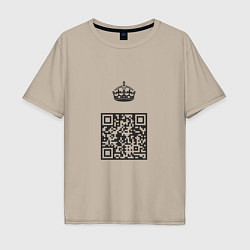 Мужская футболка оверсайз QR King