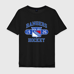 Мужская футболка оверсайз Нью Йорк Рейнджерс, New York Rangers