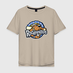 Футболка оверсайз мужская Midland Rockhounds - baseball team, цвет: миндальный