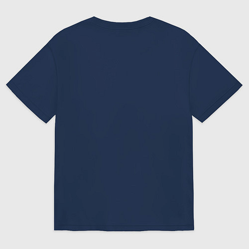 Мужская футболка оверсайз PANTONE 17-3938 Very Peri / Тёмно-синий – фото 2