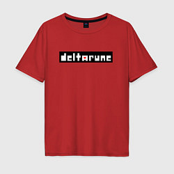 Мужская футболка оверсайз Deltarune - Black Logo