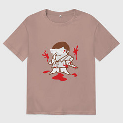 Футболка оверсайз мужская Little Deter, цвет: пыльно-розовый