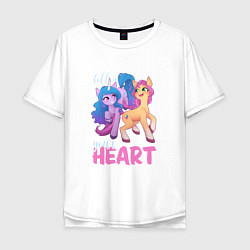 Мужская футболка оверсайз My Little Pony Follow your heart