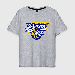 Мужская футболка оверсайз Burlington Bees - baseball team