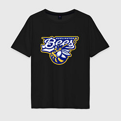 Мужская футболка оверсайз Burlington Bees - baseball team